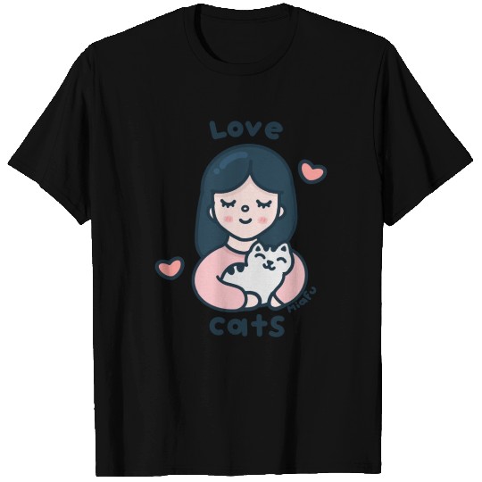 Kawaii Cat Lover T Shirts