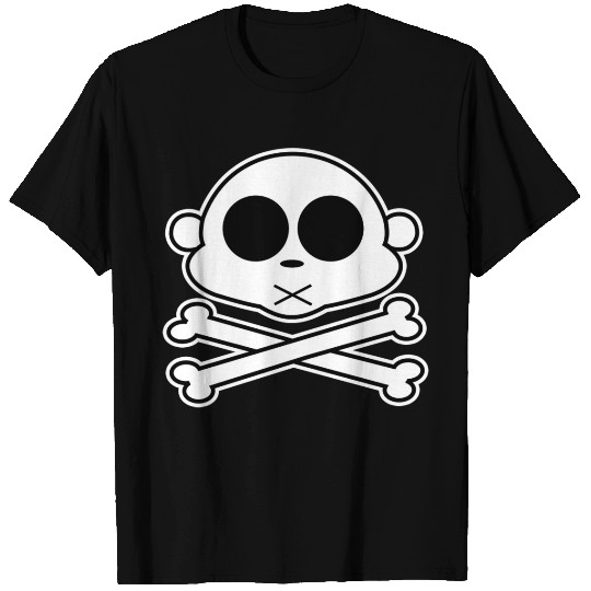Monkey Cross Bone T Shirts