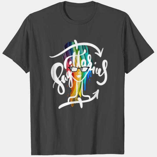 Sagittarius Woman in Sunglasses T Shirts