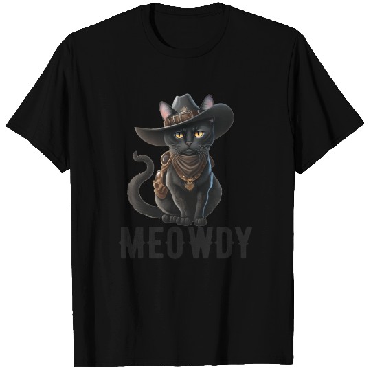 Meowdy Cat Cory Music Kitten Cowboy T Shirts
