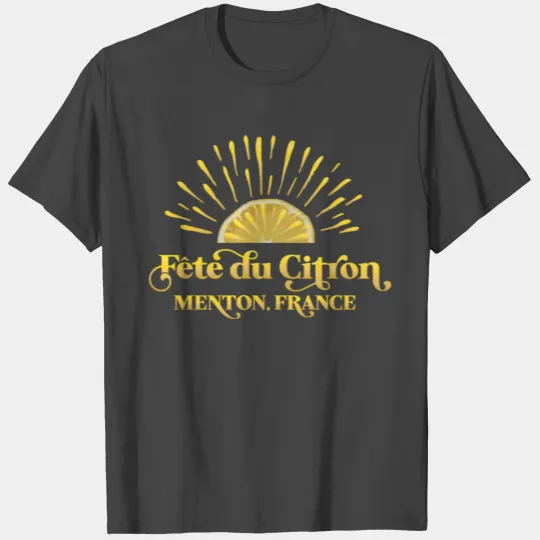 Lemon Festival Fete Du Citron Menton France T Shirts