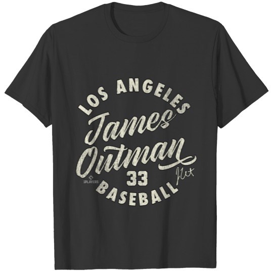 James Out Los Angeles Baseball Vintage Cursive T Shirts