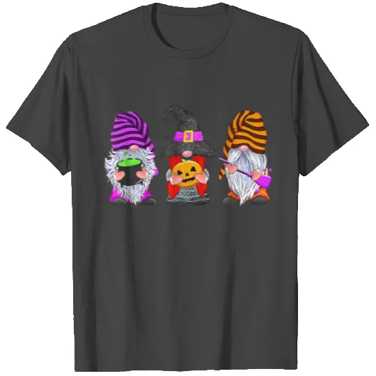 Halloween Gnomes Cute Autumn Pumpkin Fall Funny T Shirts