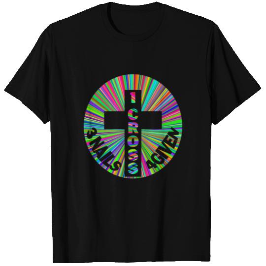 Colorful Easter 1 Cross 3 Nails Forgiven Christian T Shirts