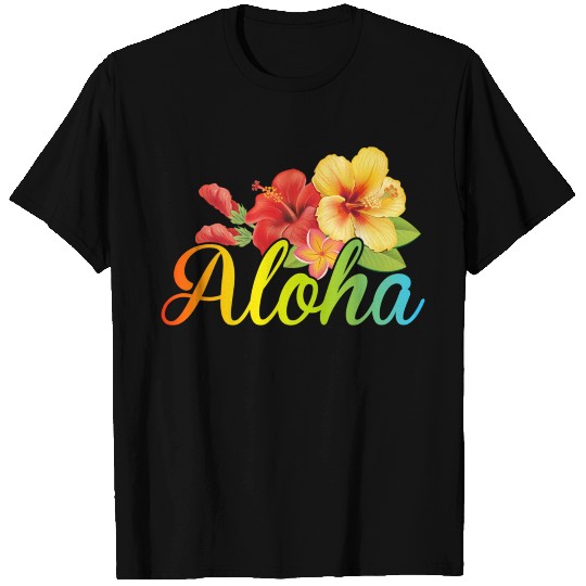 Awesome Aloha T Shirts Hawaiian Hibiscus Flowers Surf