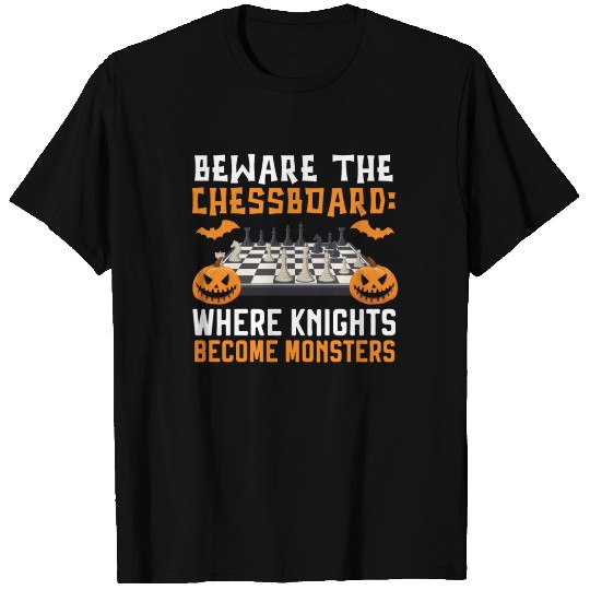 Chess Halloween Trick Or Treat Chess Board Game T Shirts