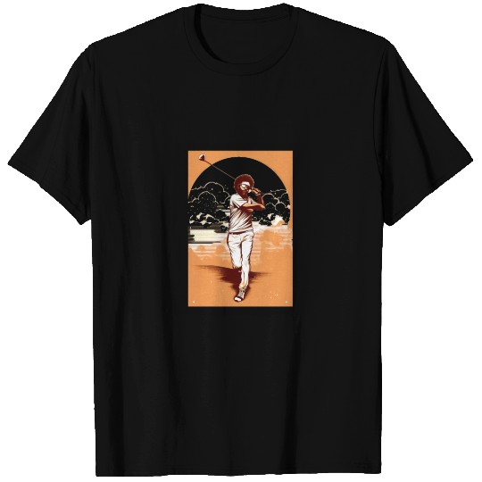 Golfer Afro Man Golf Player African American T Shirts