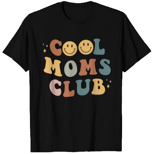 Moms Club On Back Print T Shirts
