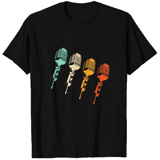 Vintage Microphone Cool Retroinger Gif T Shirts
