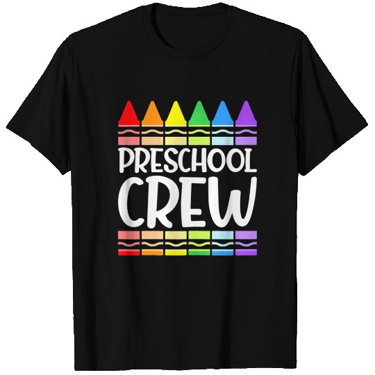 Preschool Crew First Day of School Back to School T Shirts