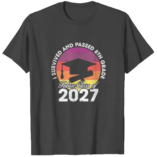 8th Grade Funny Graduation Future Class Of 2027 T Shirts