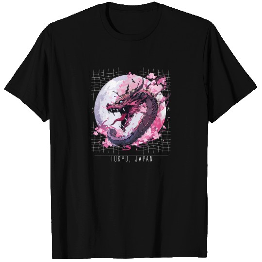 Japanese Tokyo Dragon Asian inspired retro 80’s T Shirts