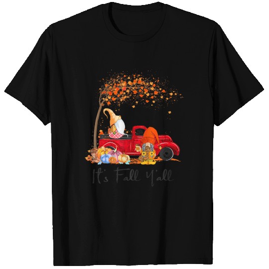 It's Fall Y'all Girls Fall Vibes Autumn Leaves T Shirts