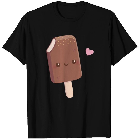Cute Chocolate Coated Vanilla Ice Cream T Shirts