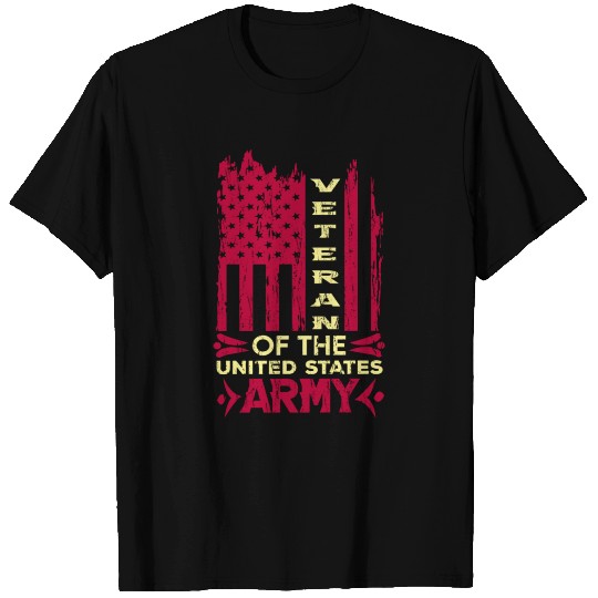 Veteran Us American Flag Army Veterans Distressed T Shirts