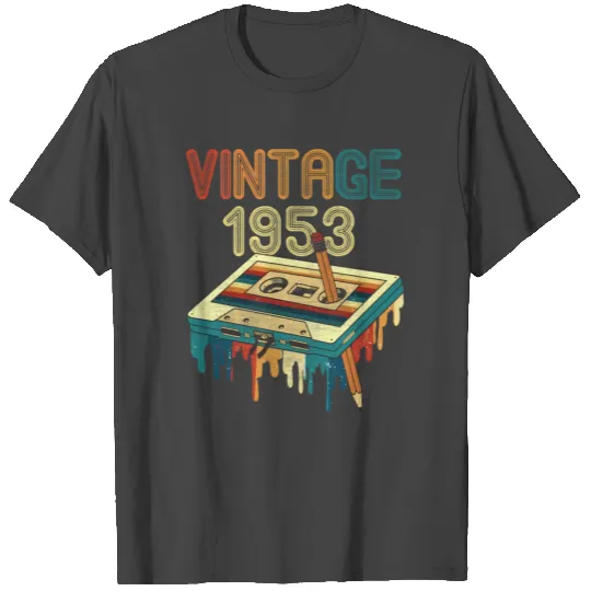 70 1953 Cassette Tape 70Th T Shirts
