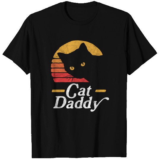 Cat Daddy Eighties Style Cat Distressed T Shirts
