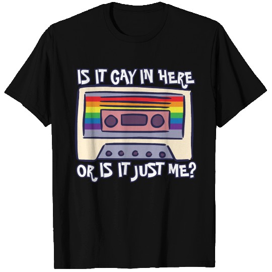 Is It Gay Here LGBTQ Ally Trans Gay Pride Rainbow T Shirts