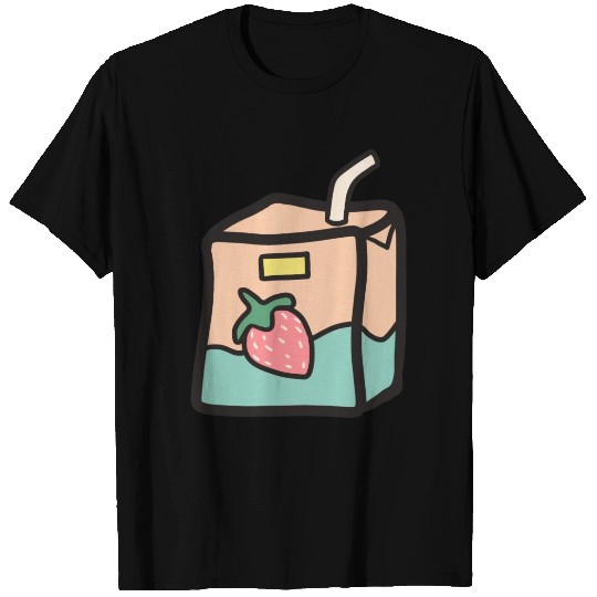 Strawberry Milkshake Design T Shirts