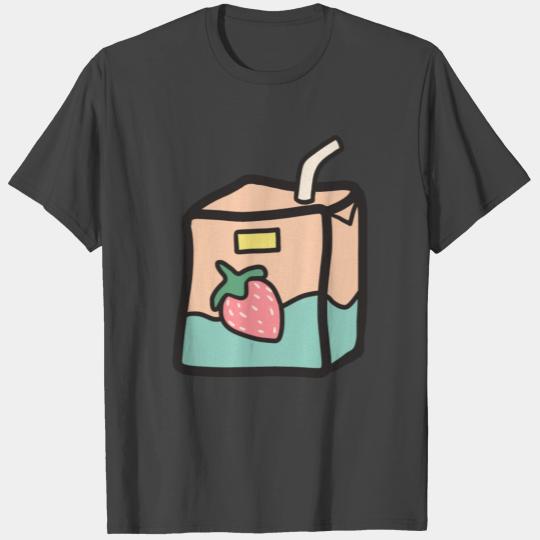Strawberry Milkshake Design T Shirts