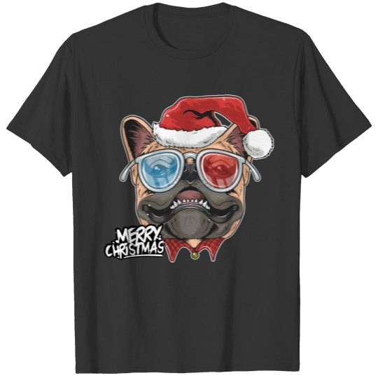 Funny Pug Puppy Dog Santa Claus Christmas Cute T Shirts
