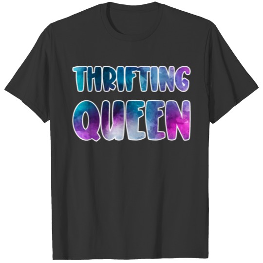Thrifting Queen blue purple watercolor T Shirts