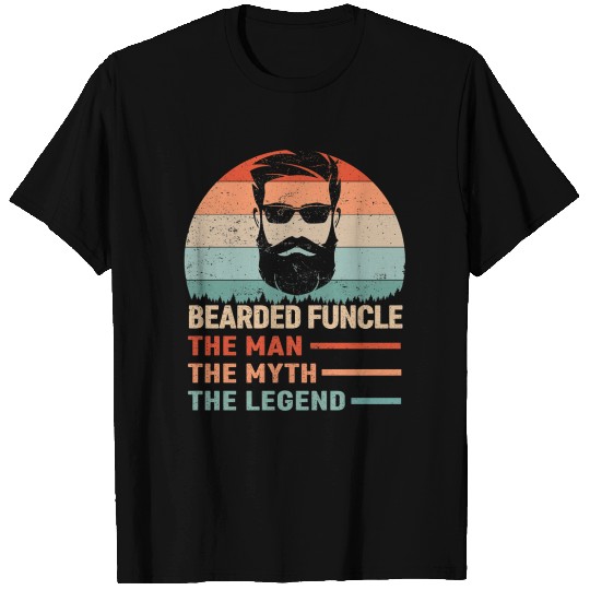 Men s Bearded Funcle The Man The Myth T Shirts