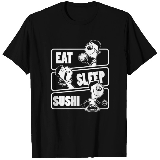 Eat Sleep Sushi Repeat Gift For Sushi Lover Print T Shirts
