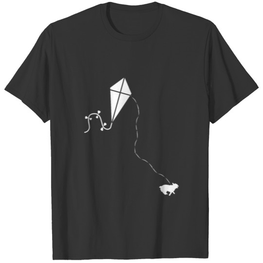 Dog Running - Flying Kite T Shirts