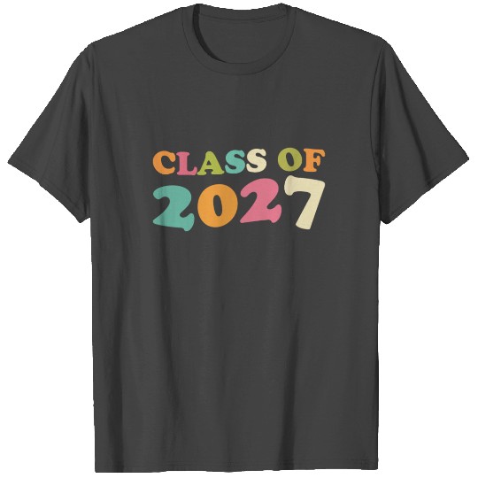 Groovy Senior 27 Class Of 2027 Graduation Day T Shirts