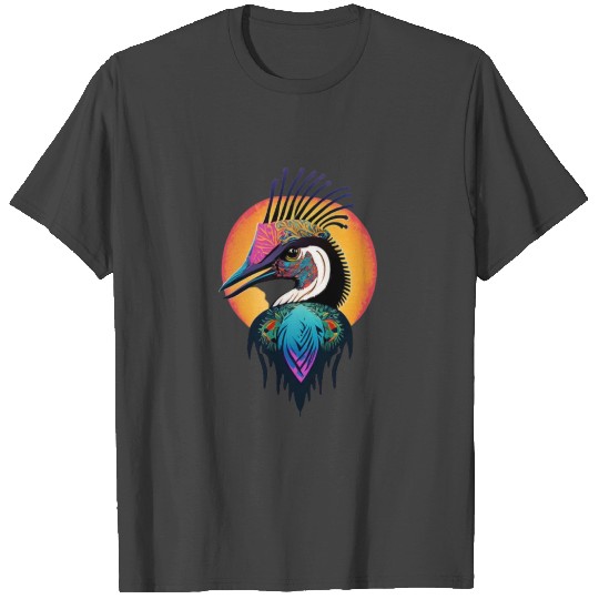 Colorful Cassowary Batik T Shirts
