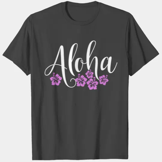 Aloha Hawaiian Hibiscus Flower Surfer Maui Kauai T Shirts