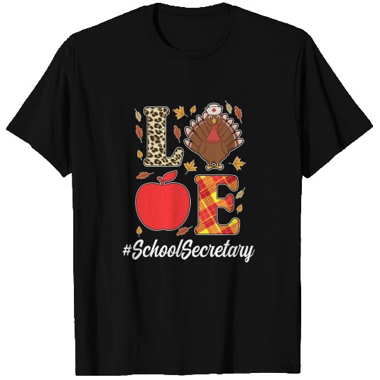 Cute School Secretary Thanksgiving T Shirts