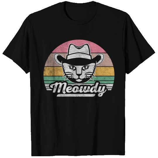 Mashup Between Meow And Howdy Cat Meme Cat T Shirts