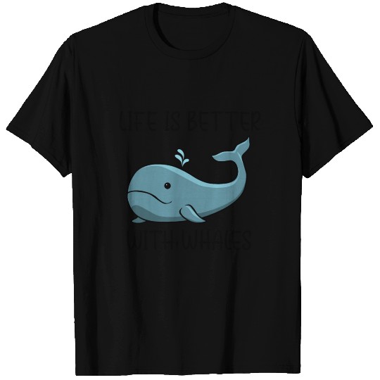 Whale In Ocean Nature Wilderness T Shirts