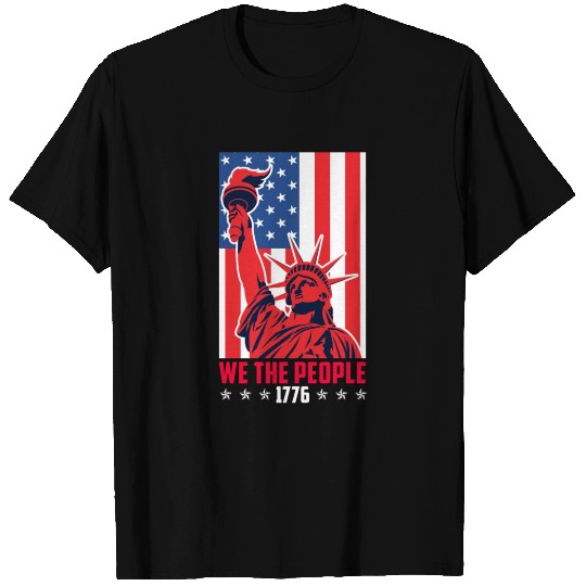 We the people 1776 American Freedom USA Fan T Shirts