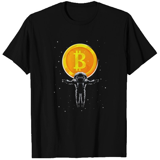 Bitcoin Coin-Crypto Astronaut T Shirts