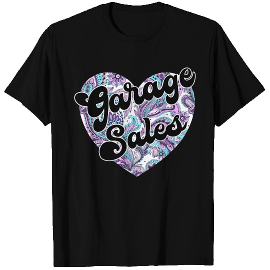 Garage Sales paisley heart T Shirts