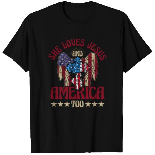 She loves jesus and America too T Shirts