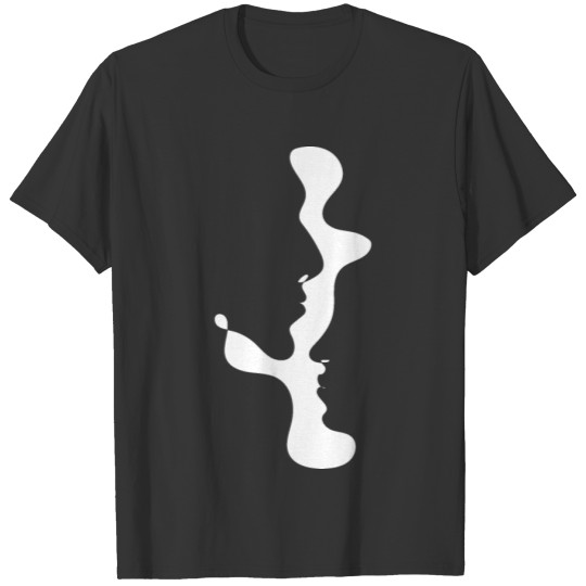 Illusion Encounter - Abstract Two Face T Shirts