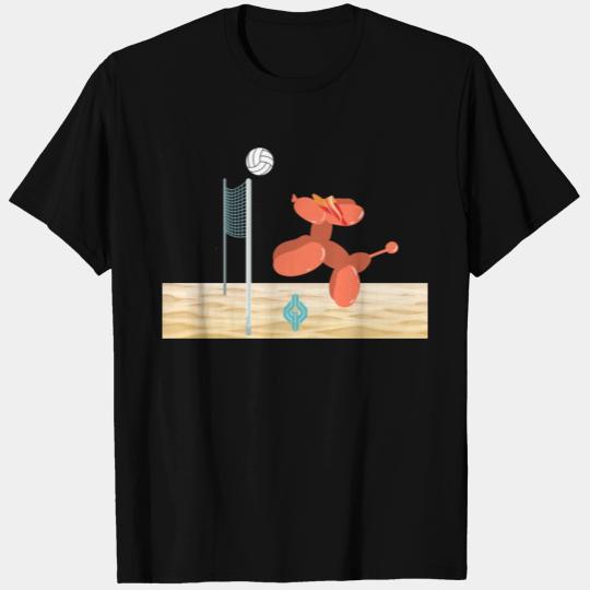 Summer Orange Balloon Dog T Shirts