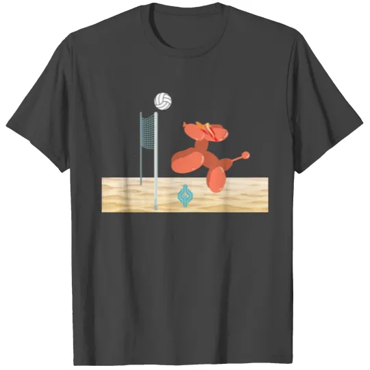 Summer Orange Balloon Dog T Shirts