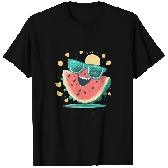 Watermelon Funny Summer Fruit Sunglasses Family T Shirts