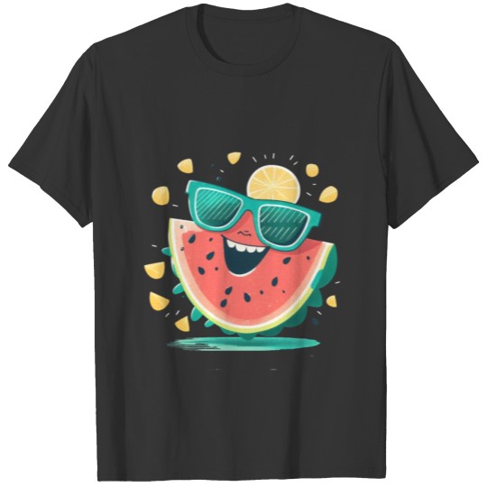 Watermelon Funny Summer Fruit Sunglasses Family T Shirts