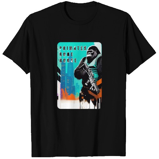 Apex Predator: A Gun-Toting Ape Design 8 T Shirts