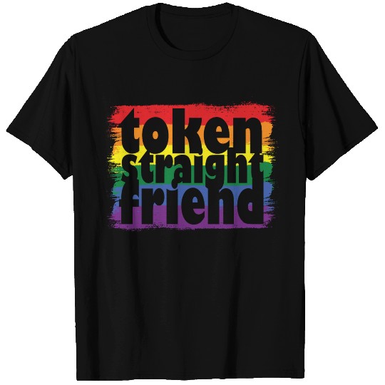 Proud LGBTQ Ally Token Straight Friend Gay Pride T Shirts