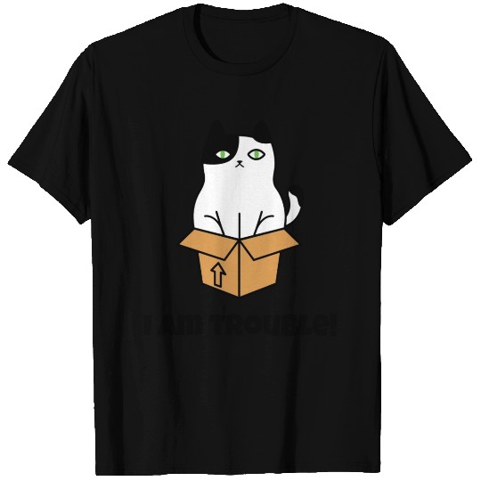 Funny Black and White Cat T Shirts