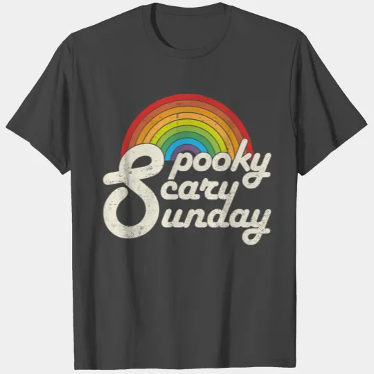 Spooky Scary Sunday Rainbow T Shirts
