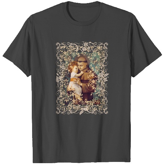 Saint Anthony Of Padua Catholic St. Rosary T Shirts