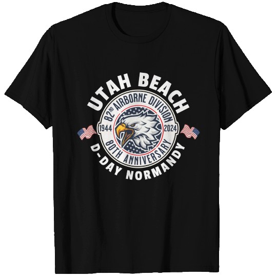 UTAH Beach airborne division 80th anniversary T Shirts